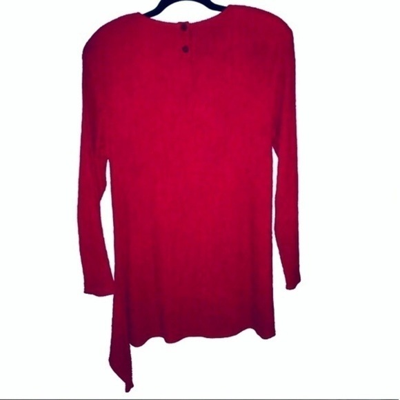 Chaus Red Textured Tunic Vintage Size 10 - Picture 3 of 8